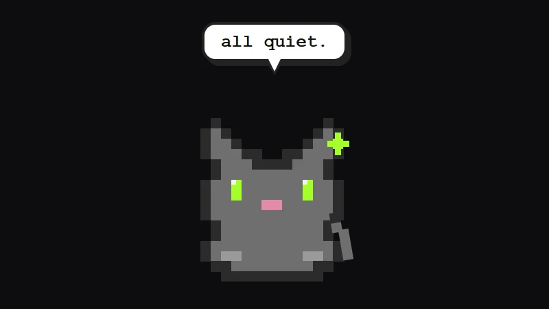 Emily, the pixel cat that fronts Odysseus